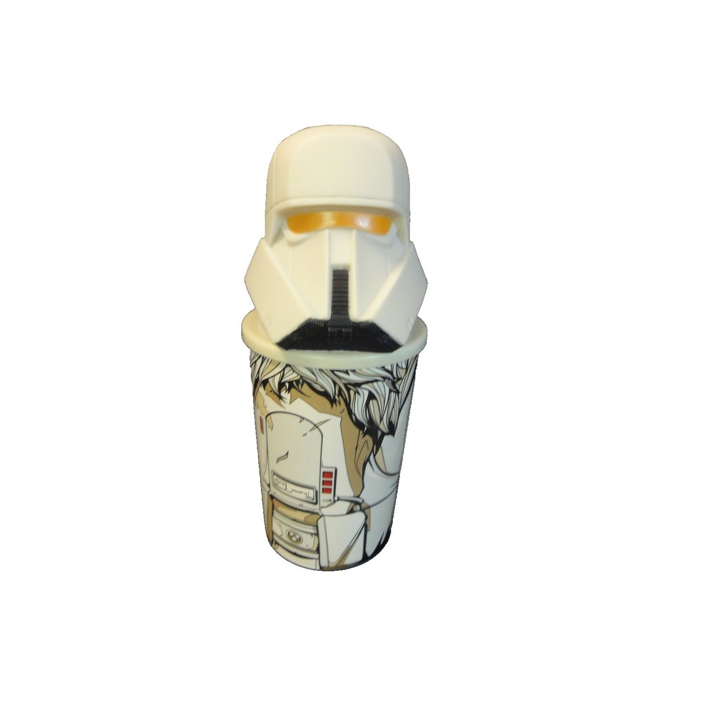 Solo Star Wars Dennys promotional advertising Range Trooper head cup w straw NEW